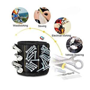 Magnetic Wristband Garage Sewing Crafts Hook & Loop